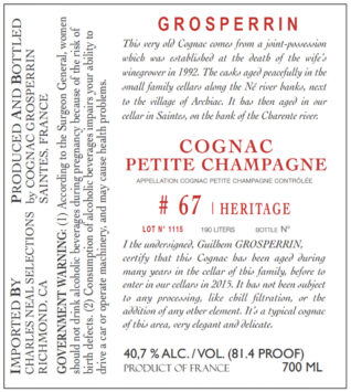 Cognac, Petit Champagne - Jacques Esteve