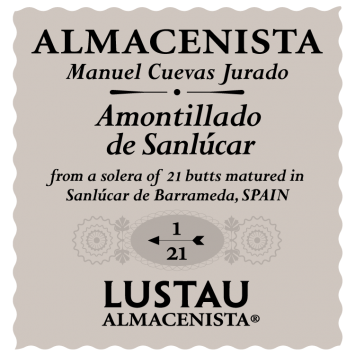 Almacenista Amontillado de Sanlúcar de Barrameda 'Cuevas Jurado 1/21', Emilio Lustau