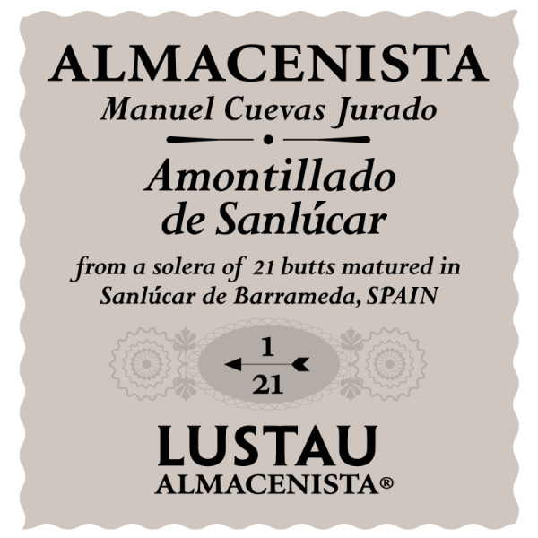 Almacenista Amontillado de Sanlúcar de Barrameda 'Cuevas Jurado 1/21', Emilio Lustau