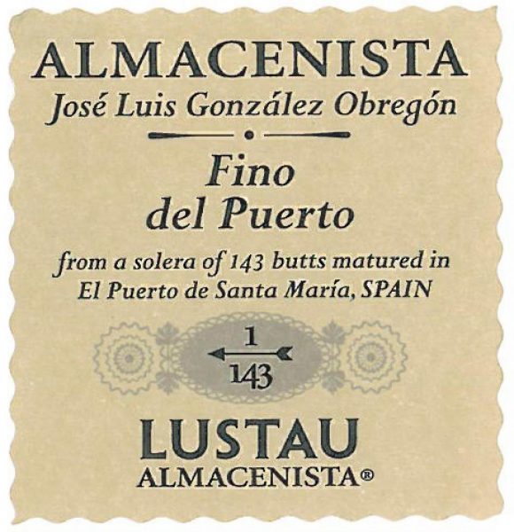 Almacenista Fino del Puerto Gonzlez Obregn
