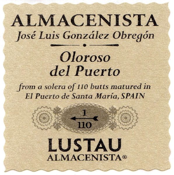 Almacenista Oloroso del Puerto Gonzlez Obregn Emilio Lustau