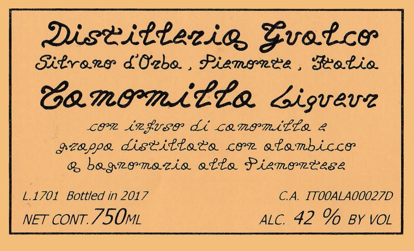 Camomilla Chamomile Liqueur