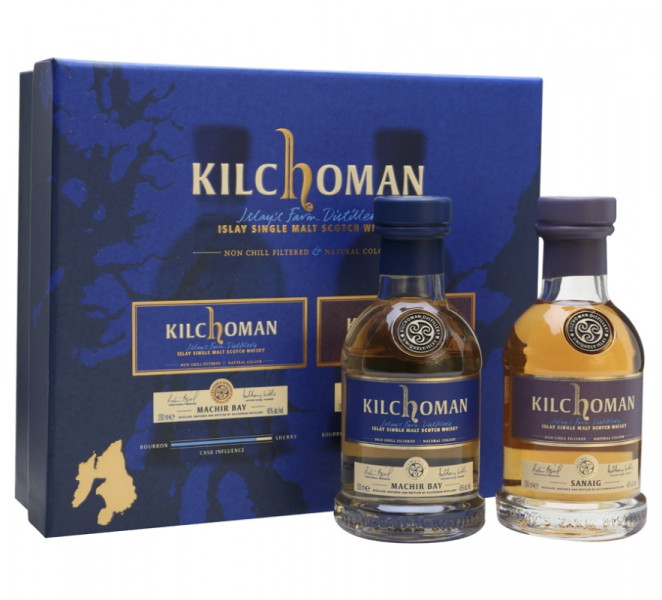Islay Single Malt Scotch Whisky Samp Pack Set Machir Bay  Sanaig 200mL bottleea Kilchoman Distillery