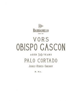 Palo Cortado, 'Obispo Gascón' VORS