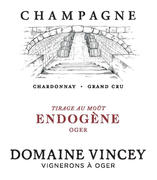 Endogene Tirage au Mout Oger Blanc de Blancs Grand Cru Brut Nature Champagne Domaine Vincey