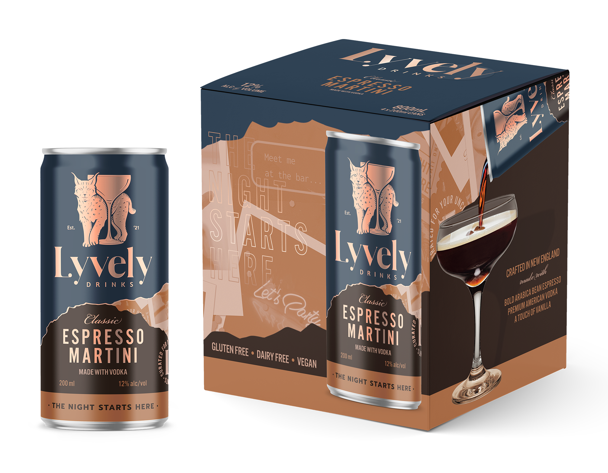 Espresso Martini 200ml CAN Lyvely