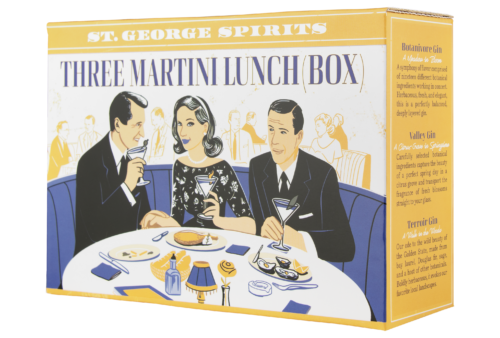 Gin Mixed Pack, 'Three Martini Lunch Box' (Terroir, Botanivore, Valley [200ml])