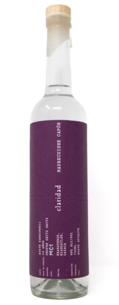 Mezcal Madrecuishe Capon Claridad