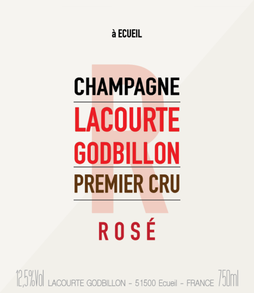 Rose 1er Cru Extra Brut Champagne LacourteGodbillon