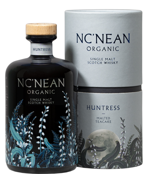 Organic Single Malt Scotch Whisky Huntress  Malted Teacake Ncnean