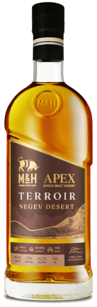 Single Malt Whisky Apex  Negev Desert Terroir Milk  Honey Distillery