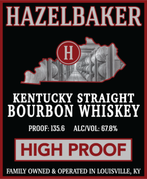 Straight Bourbon Whiskey, Hazelbaker High Proof