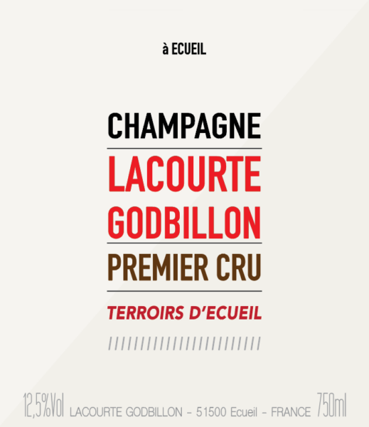 Terroirs dEcueil 1er Cru Extra Brut Champagne LacourteGodbillon