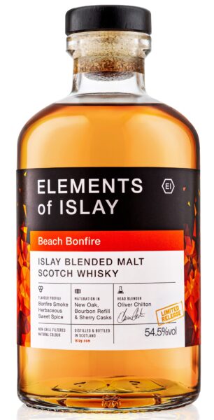 Blended Malt Scotch Whisky Beach Bonfire Elements of Islay