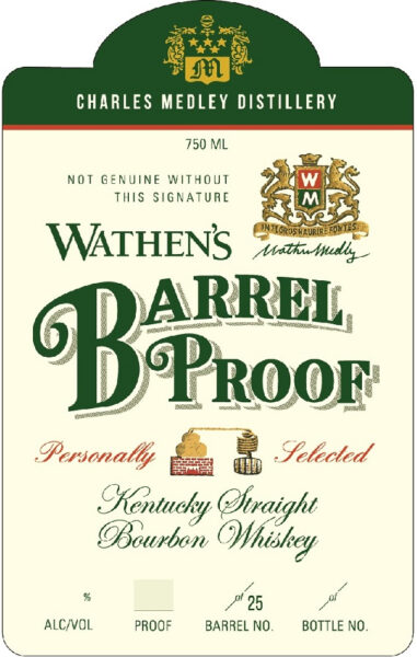 Bourbon Wathens Barrel Proof Skurnik Selection  Barrel 105