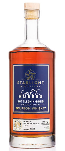 Bourbon Whiskey Bottled In Bond Starlight Distillery STRAPPED