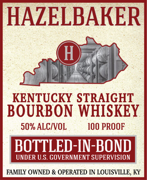 Bourbon Whiskey Hazelbaker Bottled in Bond