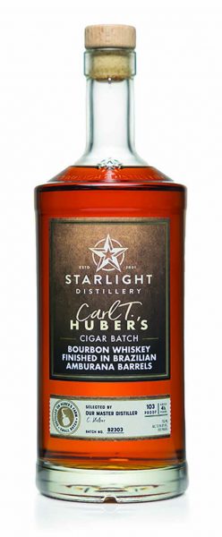 Bourbon Whiskey Small Batch Cigar  Amburana Cask Starlight Distillery