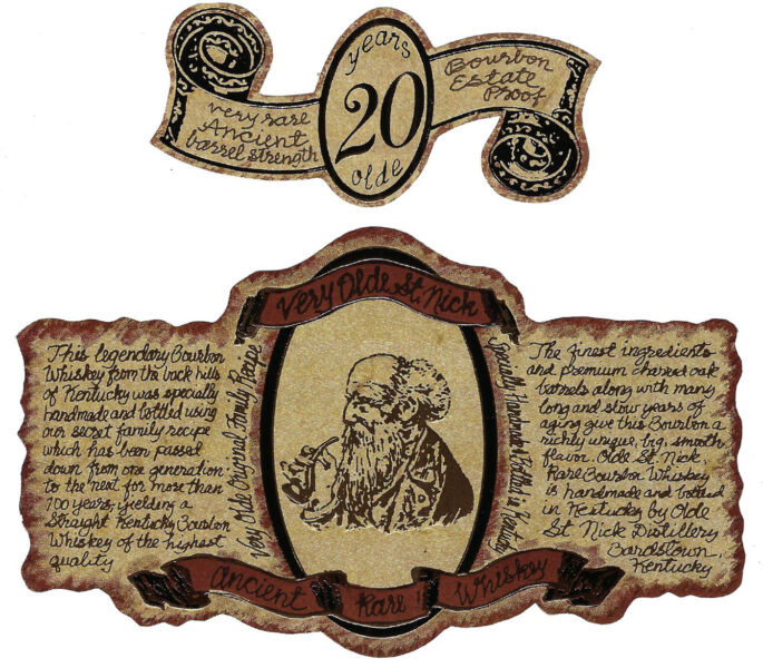 Bourbon Whiskey Very Olde St Nick 20 Year