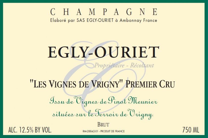 Champagne Extra Brut 1er Les Vignes de Vrigny