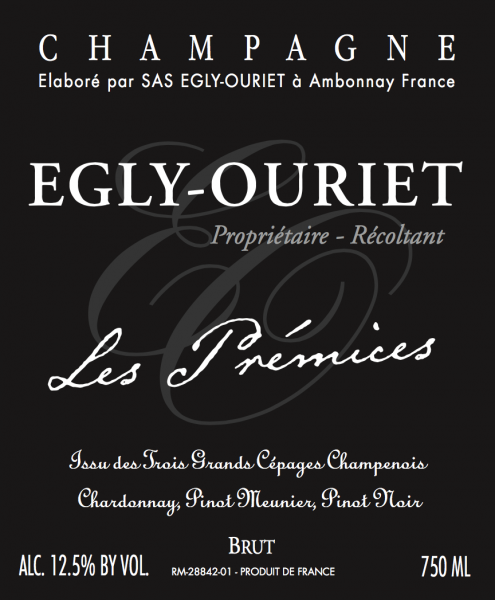 Champagne Extra Brut Les Premices EglyOuriet