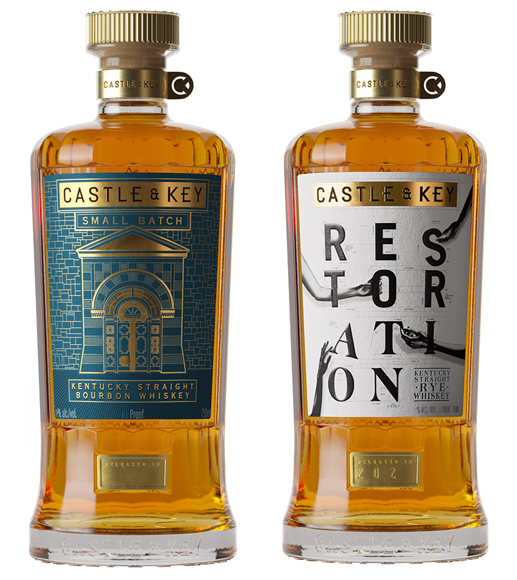 Combo Pack [6btls each Bourbon and Rye], Castle & Key - Skurnik Wines ...