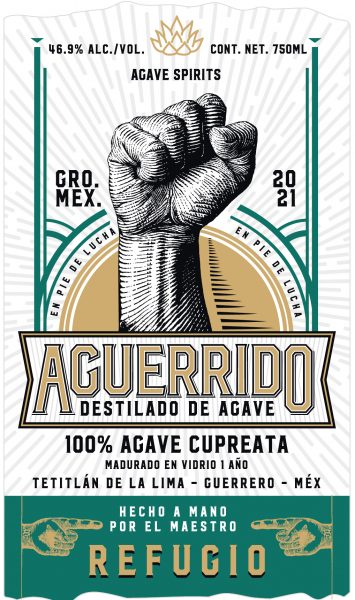 Destilado de Agave, Cupreata, 'Refugio Calzada', Aguerrido