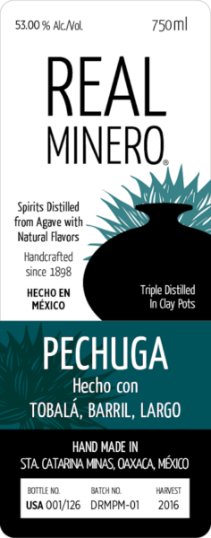 Destilado de Agave Pechuga con TobalaLargoBarril  9th Floor Skurnik Selection
