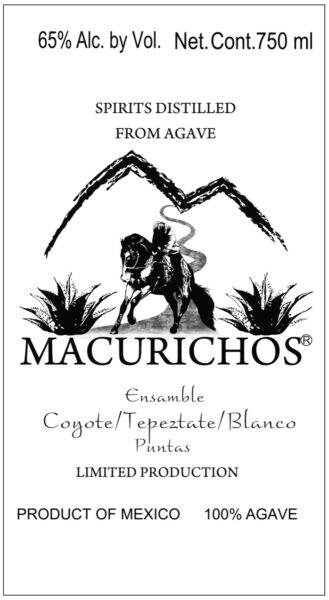 Destilado de Agave Puntas Ensamble CoyoteTepeztateMaguey Blanco Macurichos