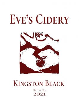 Dry Sparkling Cider 'Kingston Black [2021]', Eve's Cidery
