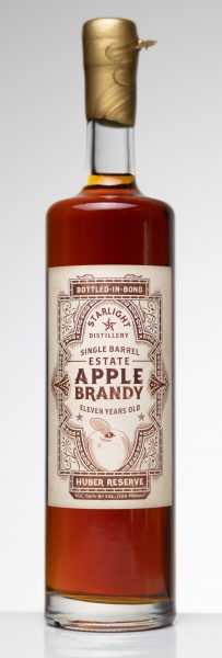Estate Apple Brandy Single Barrel BottledInBond 11YearOld Huber Reserve Starlight Distillery
