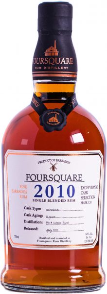 Exceptional Cask Selection 2010 Foursquare Rum Distillery