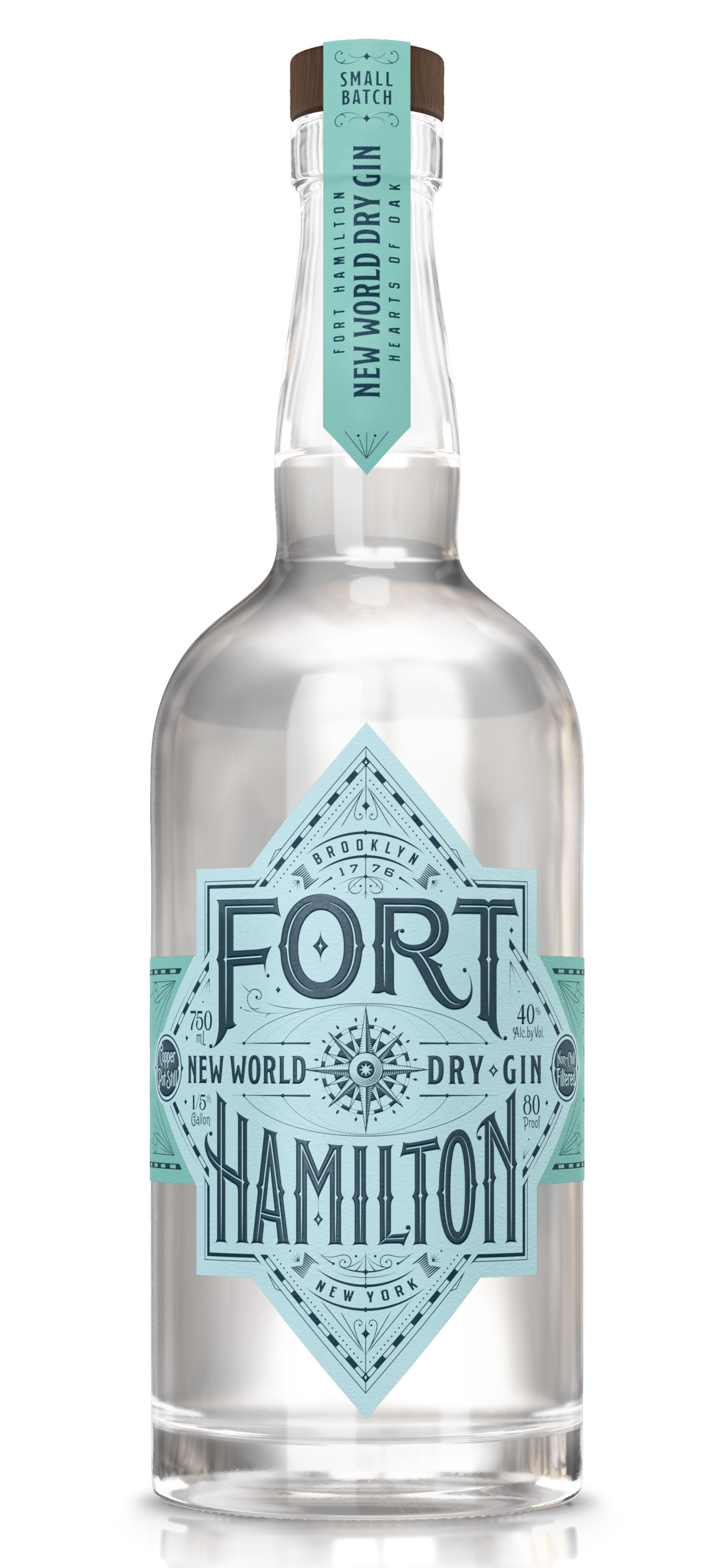 Gin, \'New World Dry Gin\', Fort Hamilton [STRAPPED] - Skurnik Wines & Spirits