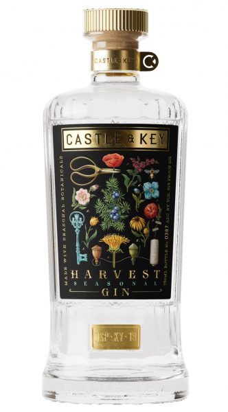 Gin Harvest Seasonal Gin Castle  Key new label