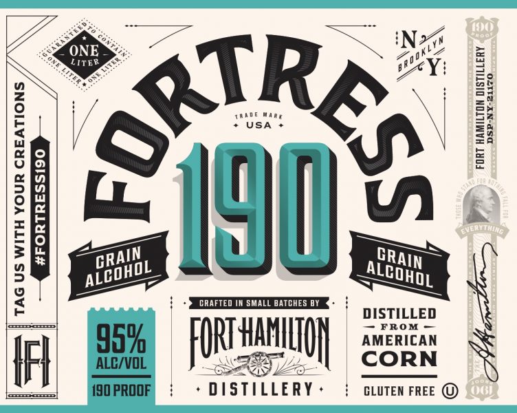 Grain Alcohol Fortress 190 Fort Hamilton