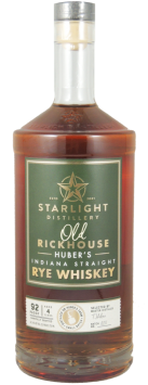 Indiana Straight Rye Whiskey, Small Batch, Old Rickhouse, Starlight Distillery