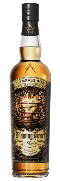 Malt Scotch Whisky Flaming Heart  25th Anniversary Edition