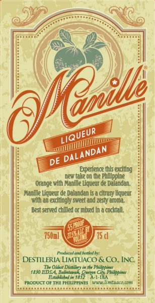 Manille Liqueur de Dalandan Destileria Limtuaco