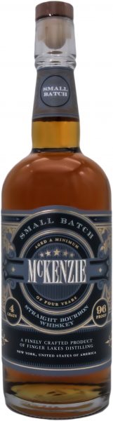 McKenzie Small Batch Bourbon 4 Grain Finger Lakes Distilling