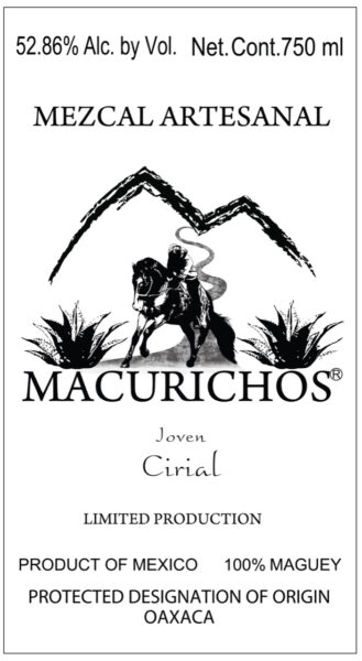 Mezcal Cirial Artesanal Macurichos