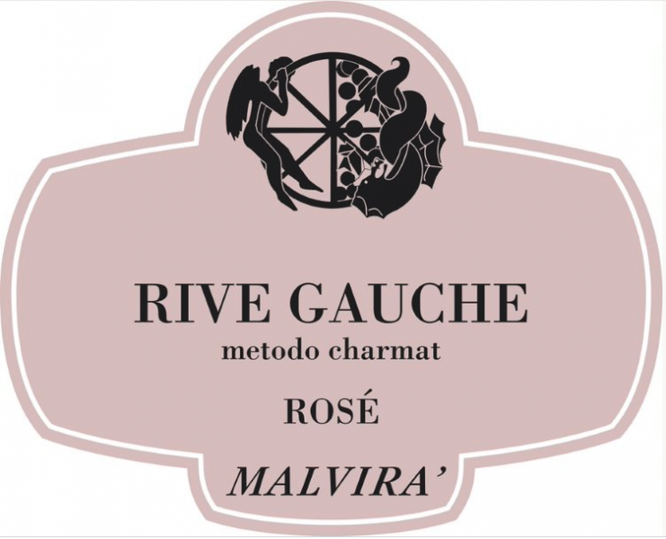 Rive Gauche Nebbiolo Rose Metodo Charmat, Malvira - Skurnik Wines