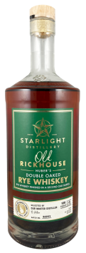 Rye Whiskey, Double Oak (American Oak), Small Batch, Old Rickhouse, Starlight Distillery
