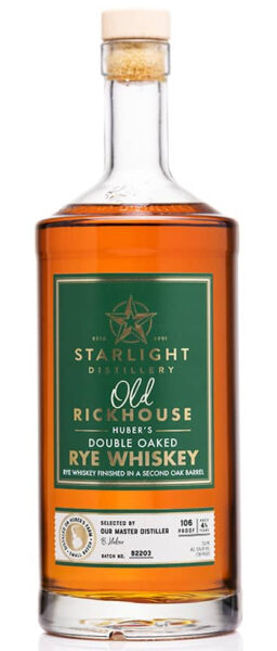 Rye Whiskey Small Batch Double Oak Starlight Distillery