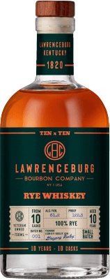 Rye Whiskey Ten by Ten Lawrenceburg Bourbon Company 