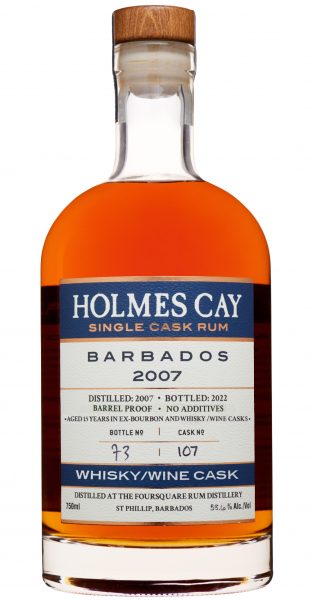 Single Cask Rum Barbados  Foursquare 2007  15 Year Holmes Cay