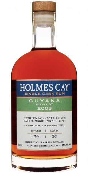 Single Cask Rum Guyana  Diamond 2003  18 Year Holmes Cay