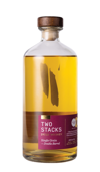 Single Grain Irish Whiskey Double Barrel Two Stacks