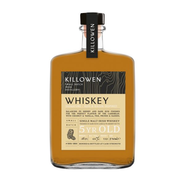 Single Malt Irish Whiskey Signature  5yr Rum  Raisin Inspired Killowen Distillery