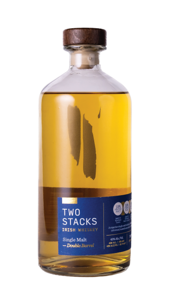 Single Malt Irish Whiskey Double Barrel Two Stacks