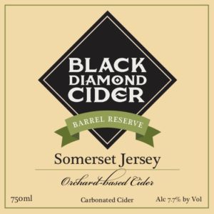 Sparkling Dry Cider Somerset Jersey Barrel Reserve Black Diamond Cider 